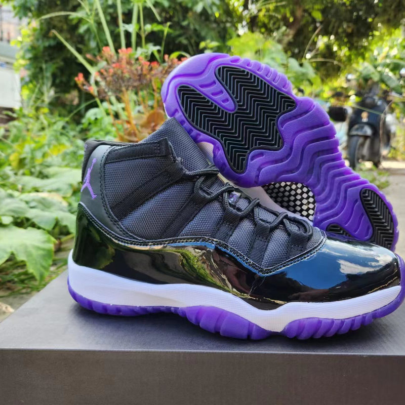 Sneakers, Black Purple Colorway, Lace Up Design, Casual Gift for Sneaker Fans
