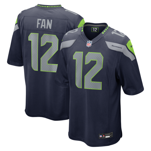 Seattle Seahawks 12s College Navy Team Game Jersey