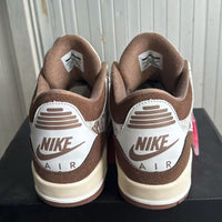 Low Top Sneakers, White Brown Colorway, Lace Up Design, Casual Gift for Sneaker Fans