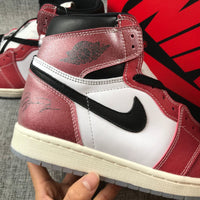 High Top Sneakers, Burgundy White Colorway, Lace Up Design, Casual Gift for Sneaker Fans