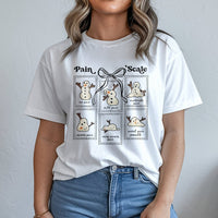 Humorous Medical Christmas Shirt, Snowman Pain Scale T-Shirt, Healthcare Graphic Tee, Nurse Holiday Shirt, Doctor Xmas Present Graphic Tee