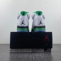 Low Top Sneakers, White Green Colorway, Leather Footwear, Lace Up Design, Casual Gift for Sneaker Fans