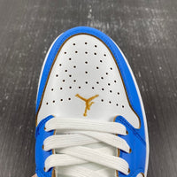 Low Top Sneakers, Blue White Red Colorway, Lace Up Design, Casual Gift for Sneaker Fans