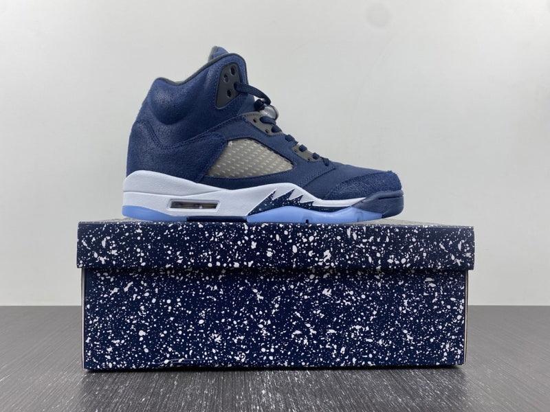 Sneakers, Navy Blue Navy Colorway, Lace Up Design, Casual Gift for Sneaker Fans