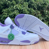 Sneakers, White Purple Colorway, Lace Up Design, Casual Gift for Sneaker Fans