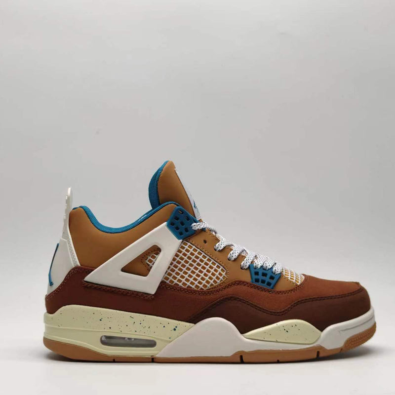 Sneakers, Brown Blue Colorway, Lace Up Design, Casual Gift for Sneaker Fans
