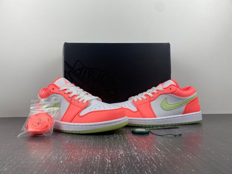 Low Top Sneakers, Green Pink Colorway, Glow in the Dark Detail, Lace Up Design, Casual Gift for Sneaker Fans