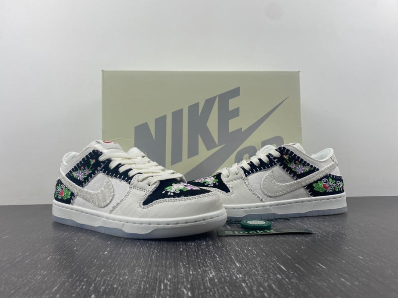Low Top Sneakers, Black White Colorway, Embroidered Detail, Lace Up Design, Casual Gift for Sneaker Fans