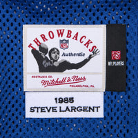 Seattle Seahawks 1985 Steve Largent Royal Authentic Throwback Retired Player Jersey