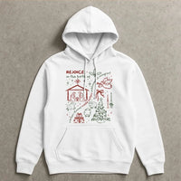 Rejoice in the Birth Christmas Hoodie, Brown Skinned Undocumented Immigrant Hoodie, Social Justice Holiday Sweatshirt, Xmas Graphic Hoodie