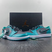 Low Top Golf Shoes, Lake Blue Dark Gray Colorway, Lace Up Design, Casual Gift for Shoe Lovers