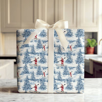 SUP Christmas Gift Wrap, Paddleboard Santa Wrapping Paper, Stand Up Paddle Board Holiday Wrapping Paper, Water Sports Xmas Gift Wrap