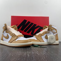 High Top Sneakers, Brown White Colorway, Lace Up Design, Casual Gift for Sneaker Fans