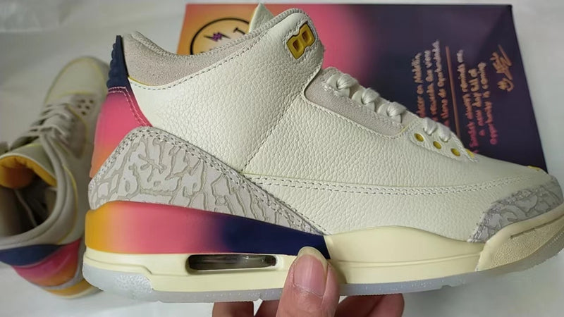 Sneakers, White Yellow Purple Colorway, Lace Up Design, Casual Gift for Sneaker Fans
