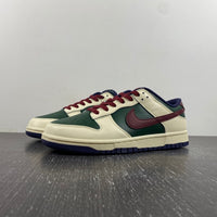 Low Top Sneakers, Army Green Off White Red Colorway, Lace Up Design, Casual Gift for Sneaker Fans