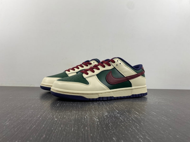Low Top Sneakers, Army Green Off White Red Colorway, Lace Up Design, Casual Gift for Sneaker Fans