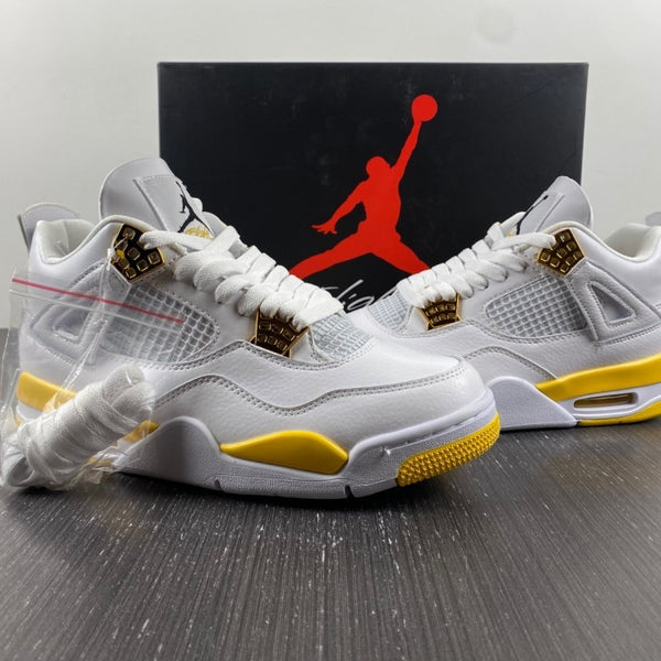 Low Top Sneakers, White Yellow Colorway, Lace Up Design, Casual Gift for Sneaker Fans
