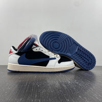 Low Top Sneakers, Blue White Black Colorway, Reverse Hook Design, Lace Up Design, Casual Gift for Sneaker Fans