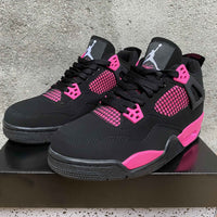 Sneakers, Black Red Pink Colorway, Lace Up Design, Casual Gift for Sneaker Fans