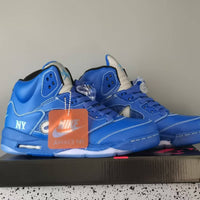 High Top Sneakers, Blue Colorway, Lace Up Design, Casual Gift for Sneaker Fans