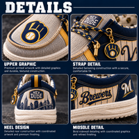 Milwaukee Brewers Emblem - Quiet Presence Driving Loafers
