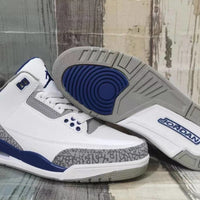 Sneakers, Blue White Colorway, Lace Up Design, Casual Gift for Sneaker Fans