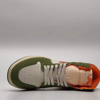 Low Top Sneakers, White Green Colorway, Lace Up Design, Casual Gift for Sneaker Fans