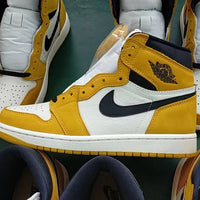High Top Sneakers, Black Yellow Colorway, Lace Up Design, Casual Gift for Sneaker Fans