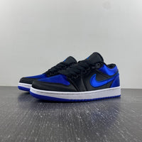 Low Top Sneakers, Black Blue Colorway, Lace Up Design, Casual Gift for Sneaker Fans