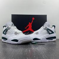 Low Top Sneakers, White Green Gray Colorway, Leather Footwear, Lace Up Design, Casual Gift for Sneaker Fans