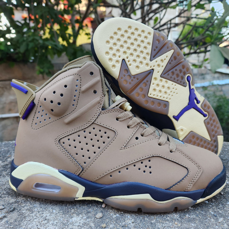 High Top Sneakers, Beige Purple Colorway, Lace Up Design, Casual Gift for Sneaker Fans