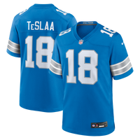 Detroit Lions Isaac TeSlaa Blue Game Player Jersey