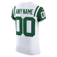 New York Jets White Elite Custom Jersey