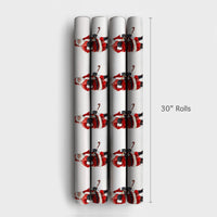 Sports Christmas Gift Wrap, Hockey Santa Wrapping Paper, Humorous Santa Claus Wrapping Paper, Ice Hockey Fan Holiday Gift Wrap Paper Roll