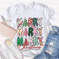 Festive Christmas Holiday Educator Shirt, Merry and Bright Teacher T-Shirt, Adorable Winter Classroom Tee, Teacher Holiday Present, Xmas Apparel
