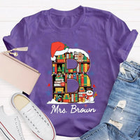 Custom Name Holiday T-Shirt, Personalized Christmas Shirt, Matching Family Xmas Tee, Festive Winter Holiday Graphic Shirt