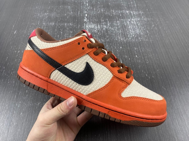Low Top Sneakers, Orange White Colorway, Lace Up Design, Casual Gift for Sneaker Fans