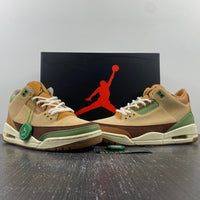 Low Top Sneakers, Green Brown Colorway, Lace Up Design, Casual Gift for Sneaker Fans