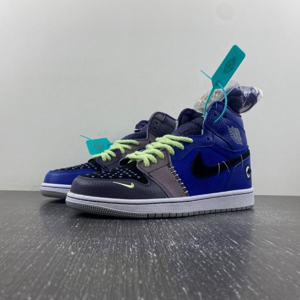 Low Top Sneakers, Royal Blue Black Purple Colorway, Lace Up Design, Casual Gift for Sneaker Fans