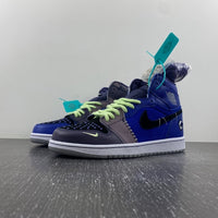 Low Top Sneakers, Royal Blue Black Purple Colorway, Lace Up Design, Casual Gift for Sneaker Fans