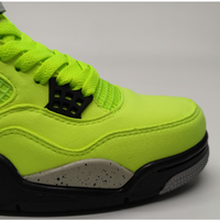 Sneakers, Neon Green Colorway, Lace Up Design, Casual Gift for Sneaker Fans