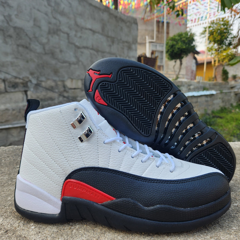 Sneakers, White Black Red Colorway, Lace Up Design, Casual Gift for Sneaker Fans