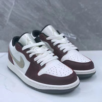 Low Top Sneakers, Brown White Colorway, Lace Up Design, Casual Gift for Sneaker Fans