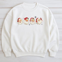 Vintage Christmas Graphic Sweatshirt, Retro Santa Sweatshirt, Classic Holiday Crewneck, Comfy Winter Xmas Pullover, Santa Claus Sweatshirt