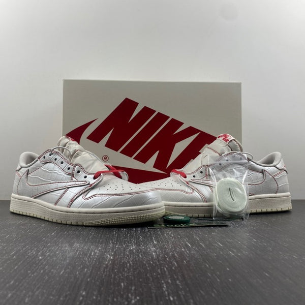 Low Top Sneakers, White Red Colorway, Reverse Hook Design, Lace Up Design, Casual Gift for Sneaker Fans
