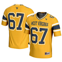 #1 West Virginia Mountaineers Football Jersey - Gold