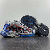 Low Top Sneakers, Blue Gray Colorway, Lace Up Design, Casual Gift for Sneaker Fans