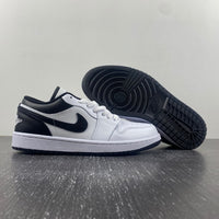 Low Top Sneakers, White Black Colorway, Lace Up Design, Casual Gift for Sneaker Fans