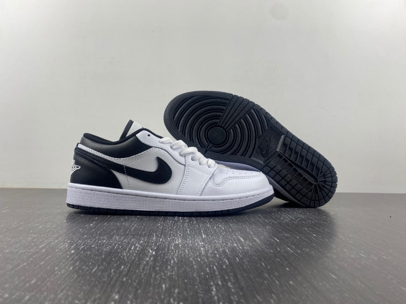 Low Top Sneakers, White Black Colorway, Lace Up Design, Casual Gift for Sneaker Fans