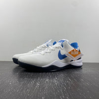 Low Top Sneakers, Blue White Black Colorway, Lace Up Design, Casual Gift for Sneaker Fans